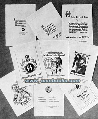 SS propaganda leaflets